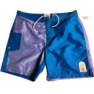 BDG Beach Color Block Swim Trunks Shorts Surfing Lounging Mens Medium